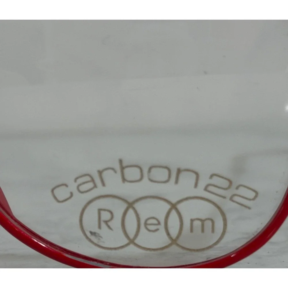 Rem LASER Carbon 22 Eyeglass Frames Red-Gloss 52x18x140 Japan